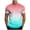 #0223-Watermelon Red, variant on Pounoo T Shirts for Men Crew Neck Short Sleeve Solid Gradient Mens Shirts Regular Fit Outdoor Walking Breathable Mens Tops
