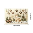 thumbnail image 3 of Christmas Decorations, Stereoscopic Embroidery Style Penguin Entrance Door Mat Absorbent Non-Slip Holiday Carpet Dirt Proof Bathroom Floor Foot Mat 15.7x23.6 In, 3 of 6
