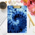 thumbnail image 4 of FMSHPON Blue Tie Dye Pattern Clipboard Hardboard Wood Nursing Clip Board and Pull for Standard A4 Letter 13x9 inches, 4 of 5