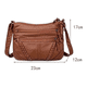 thumbnail image 3 of Bolsa Dama Suave Cuero Gran Capacidad Impermeable P/ Viaje Malubero Malu1018, 3 of 3