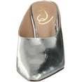 thumbnail image 2 of Sam Edelman Vonn Soft Silver Slip On Pointed Toe Kitten Heeled Dress Pumps (Soft Silver, 5), 2 of 6