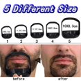 thumbnail image 2 of 5pcs Beard Styling Template Set - Mustache & Goatee Shaver for Men's Grooming - Beard Shaper Kit, 2 of 5