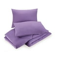thumbnail image 6 of Urban Playground Kids and Teens Iris Solid Purple 3-Piece Comforter Set, Full/Queen, 6 of 9