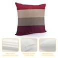 thumbnail image 4 of Nawypu  Ombre Grey Beige Wine Red Stripes Reversible Throw Pillow Covers for Boys Geometric Pillow Covers Home Decor Modern Striped Art Square Cushion Covers Decor Abstract Art, 4 of 5