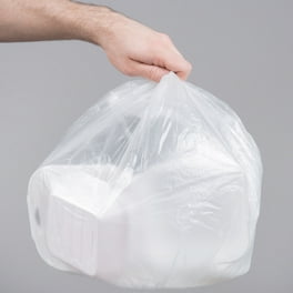 Small Trash Bags 2-4 Gallon Clear Garbage Bags (800 Count) CCLINERS Bulk  Bathroom Trash Bags fits 2 Gallon 3 Gallon 4 Gallon Wastebasket liners for