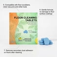 thumbnail image 6 of Floor Cleaning Solution Tablets – Deep Clean for Tile, Vinyl & Multiple Hard Floors, Compatible with Robot Vacuums & Wet/Dry Mop Cleaners, Lemon Scent（12 piece）, 6 of 7