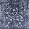 thumbnail image 1 of Ahgly Company Machine Washable Indoor Square Industrial Modern Lapis Blue Area Rugs, 6' Square, 1 of 7