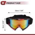 thumbnail image 4 of Gafas de montar de motocicleta Unique Bargains, gafas de ciclismo de lente colorida, marco rojo y negro, 4 of 6
