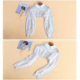 thumbnail image 4 of KuKuzhu Detachable Dickey Collar Blouse False Collar Half Shirt Long Sleeve Cropped Crop Tops, 4 of 8
