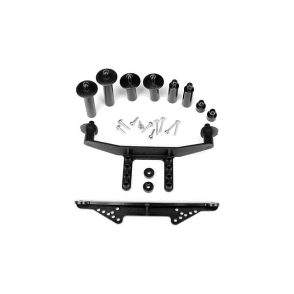 Traxxas 1914R Slash Body Mount Front & Rear Black- With Hardware TRA1914R