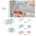 thumbnail image 5 of Organizador De Almacenamiento Estante de almacenamiento ajustable para refrigerador, estante para nevera, organizador de cocina blanco Sywqhk Libre de BPA, 5 of 5