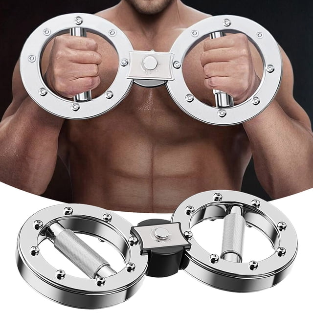 BKER Fitness Arm Strength Trainer 360° Rotating Resistance Boxing Forearm Trainer Stainless Steel & Electroplated Finish Easy To Clean Available In 8 Lbs Adjustable Adjustable Gear