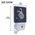 thumbnail image 4 of Astronaut on Moon Night Light 2 Pack LED Nightlight Plug into Wall Dusk to Dawn Sensor Soft White, 4 of 7