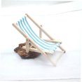 thumbnail image 3 of SHOWERORO 1 Set Foldable Beach Table Mini Furniture Models Bamboo for Indoor Play Sky Blue, 3 of 8
