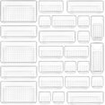 thumbnail image 1 of 25 PCS Clear Plastic Drawer Organizers Set, Versatile Bathroom and Vanity Drawer Organizer Trays, 1 of 2