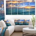 thumbnail image 1 of Plage Tropicale Exotique au Coucher du Soleil - Art Moderne sur Toile, 1 of 3