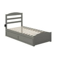 thumbnail image 2 of AFI Warren Solid Wood Twin Bed w/ Footboard & Twin Trundle in Gray, 2 of 10