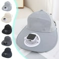 thumbnail image 1 of Sentmoon Solar Hat Fan Sun Hat with Solar Powered Fans Solar Fan Hat Outdoor Fast-drying Lightweight Rechargeable Strong Wind Cool Sun Hat Sports, 1 of 7