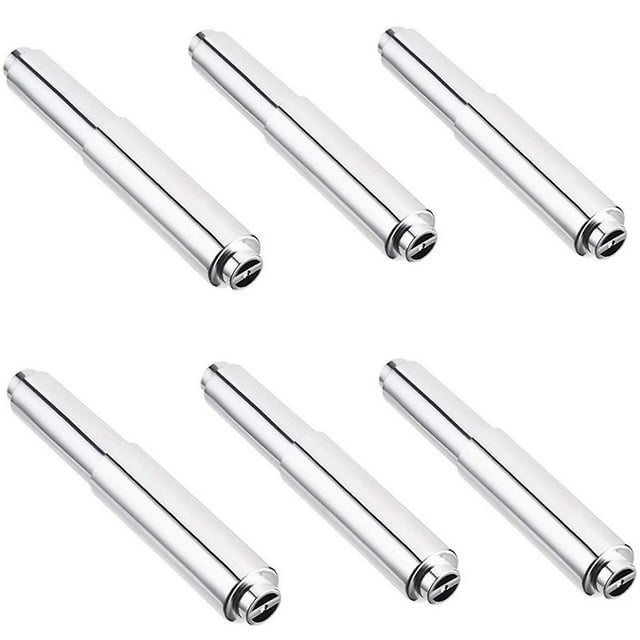 8 Pcs Support de Papier Toilette Tige de Remplacement en Acier Inoxydable Support de Papier Toilette Rouleau à Ressort