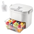 thumbnail image 3 of Portable ice Maker, 2026 Household Countertop Ice Maker Machine with Handle, 52 Grid ice Making Box with Sealed Lid and Shovel for Home Office Outdoor, 3 of 9