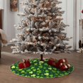 thumbnail image 5 of Salouo Happy St. Patrick's day Christmas Tree Skirt 36" Farmhouse Christmas Decorations Snowman Xmas Tree Skirt Tree Mat for Holiday Party Decor, 5 of 8