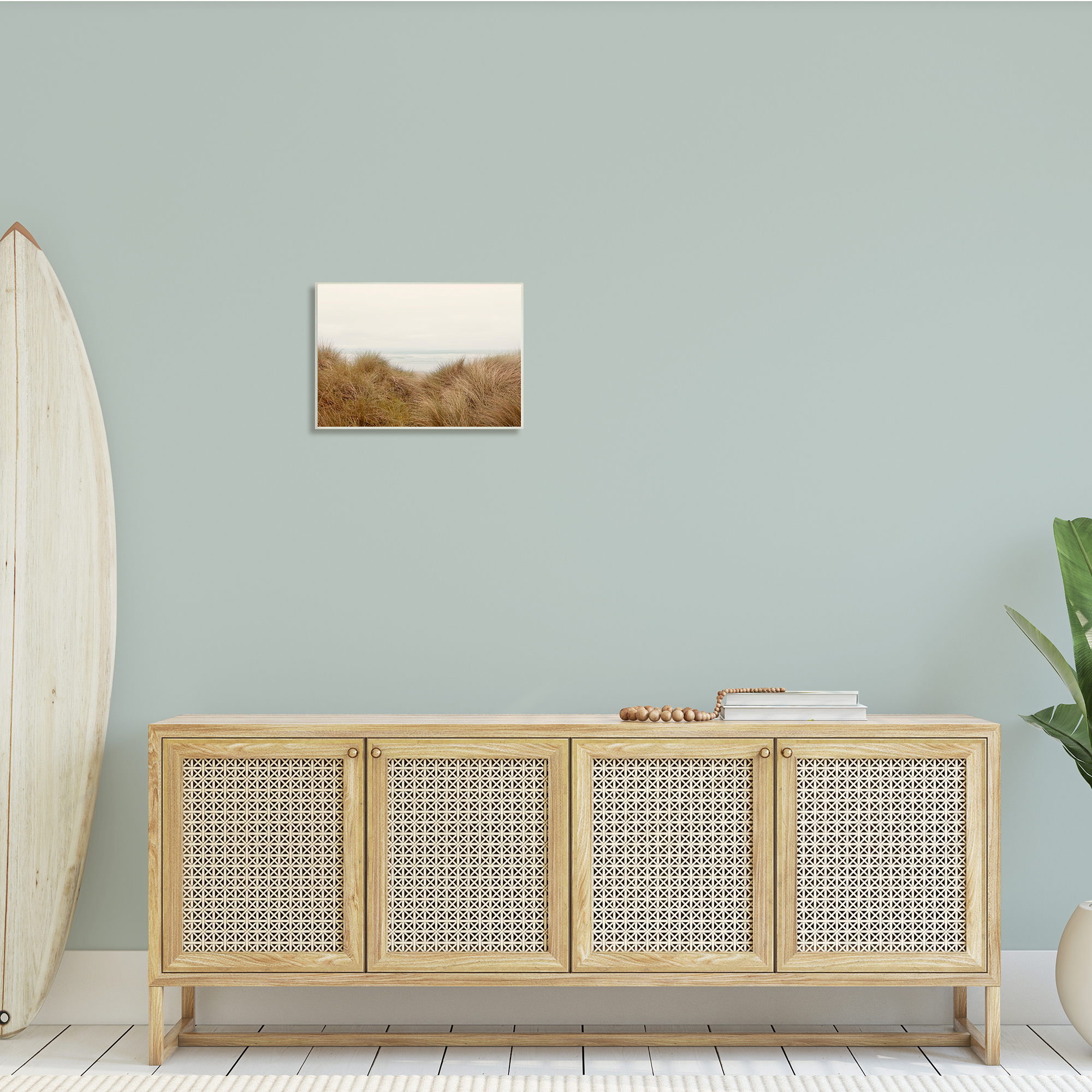 Stupell Indtries Beach Behind Tall Grass Sun Bleached Ocean Landscape,19 x 13,Design by Ian Winstanley