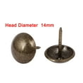 thumbnail image 5 of Household Metal Domed Head Upholstery Tack Nail Bronze Tone 14mm Dia 120pcs, 5 of 5