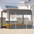 thumbnail image 4 of SHANNA Heavy Duty Clear Vinyl Curtains with Zippered Entry, 100% Waterproof Outdoor Tarps with Grommets for Patio, Pergola, Porch, Gazebos, Balcony, 4 of 11