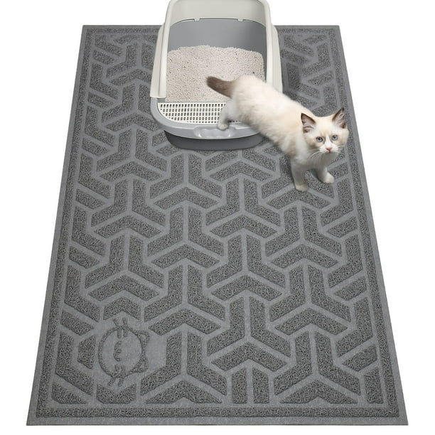 Alfombrilla de arena para gatos UPSKY Scatter Control, impermeable, 90 x 60 cm