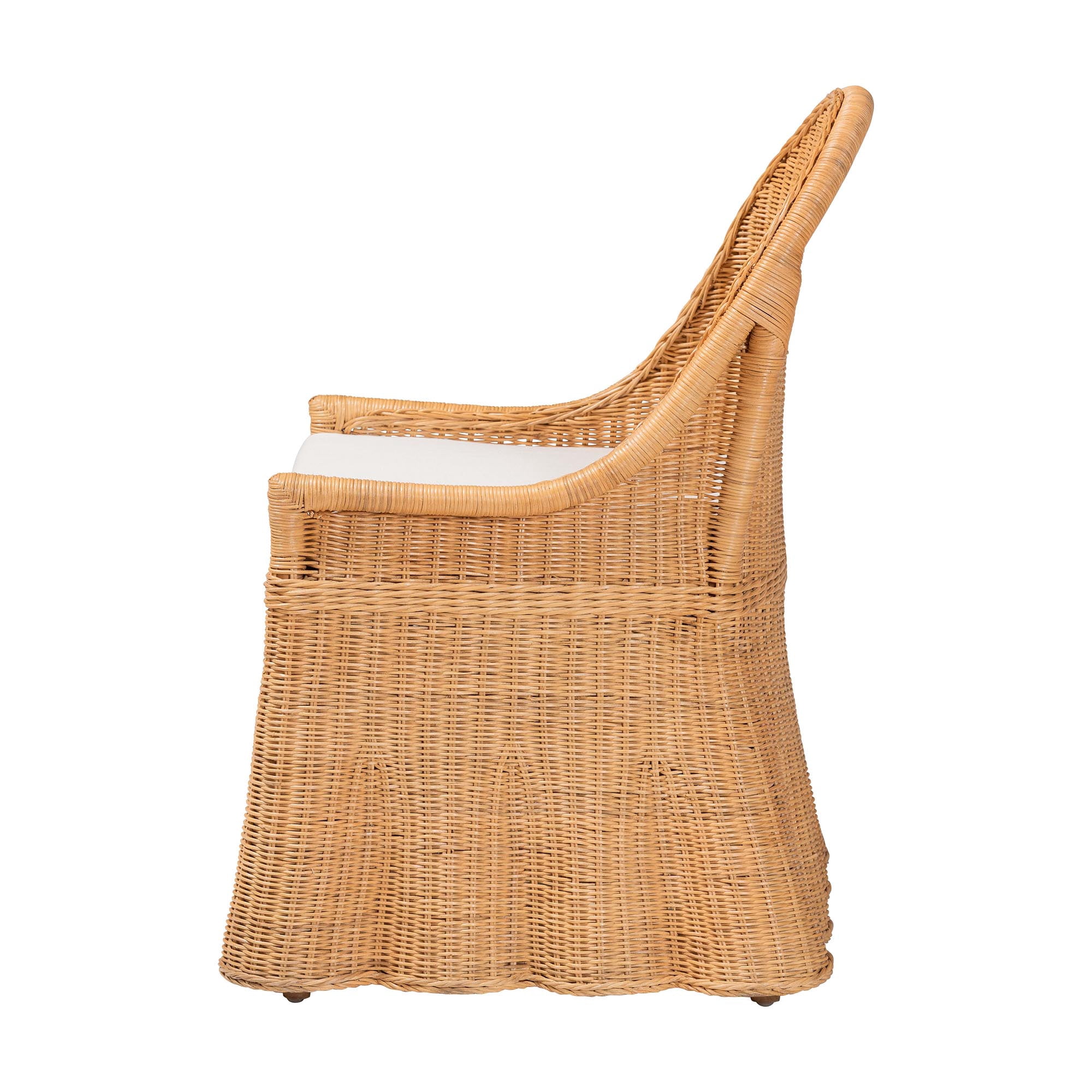 bali & pari Maya Boho Accent Chair, Light Honey
