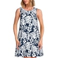 thumbnail image 1 of Fotbe Hawaiian Style Vestido de Verano sin Mangas para Mujer – Vestido Midi Línea A, Estilo Camiseta Floral, Vestido Playero Casual y Fluido, 1 of 7