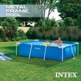 thumbnail image 4 of Open Box Intex 8.5'x26" Rectangular Frame Above Ground Backyard Swimming Pool, 4 of 7