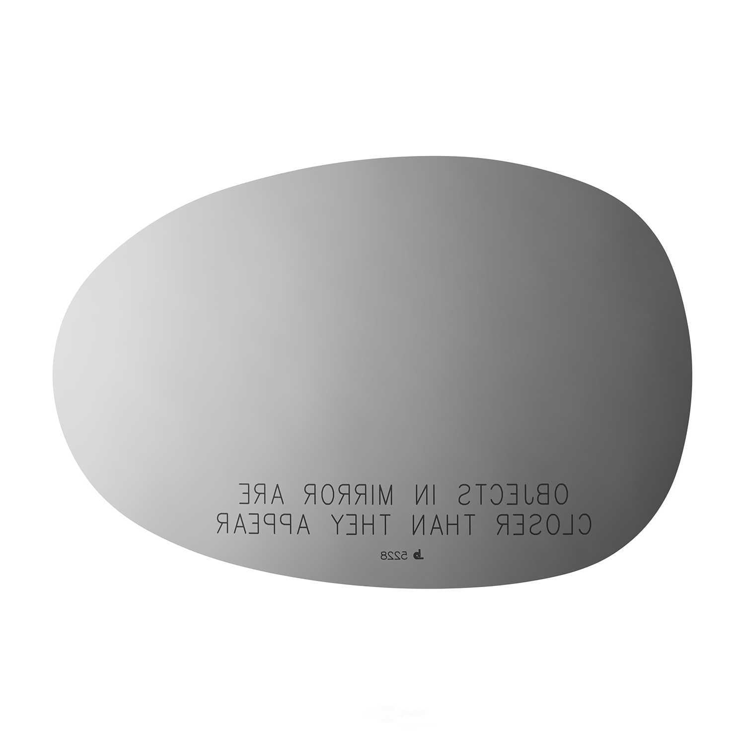 Burco Side View Mirror Replacement Glass - Clear Glass - 5228