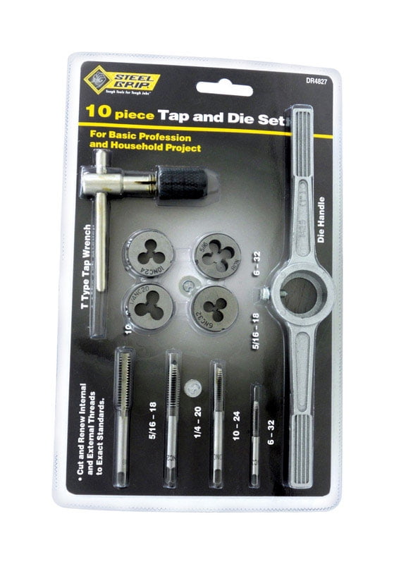 TAP & DIE SET (SAE) 10PC (Pack of 1)