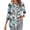 Multicolor-Shirts, variant on Jsaierl 3/4 Length Sleeve Tops for Women Summer Round Neck Shirts Cute Graphic Petite Pleated Blouses Work Loose Fit Tunic Top S-2XL