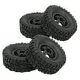 thumbnail image 1 of Ccdes Roues et Pneus RC 1/16, Pneus et Roues de Voiture à Résistance à l'Abrasion RC pour WPL C14 C24, 1 of 8