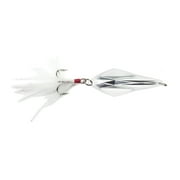 Lunkerhunt 1/6" Rattle Spud Fishing Lure, Silver & White, 3/16 Oz., RS201