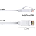 thumbnail image 3 of Ethernet Cat6, Cable de conexión Ethernet de red LAN de Internet para computadora RJ45 plano Cat-6, 3 of 7