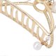 thumbnail image 4 of Hair Claw Clips Alloy Strong Hold Non Slip Artificial Pearls Hair Styling Accessories for LadiesHalf Round, 4 of 5