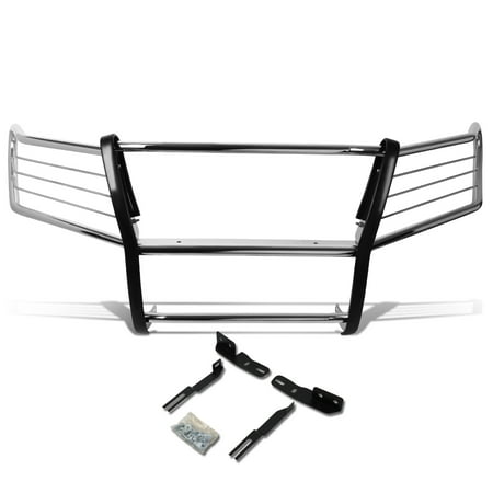 Land Cruiser Brush Guard - For 2008 to 2015 Land Cruiser J200 Front Bumper Protector Brush Grille Guard (Chrome) 09 10 11 12 13 14
