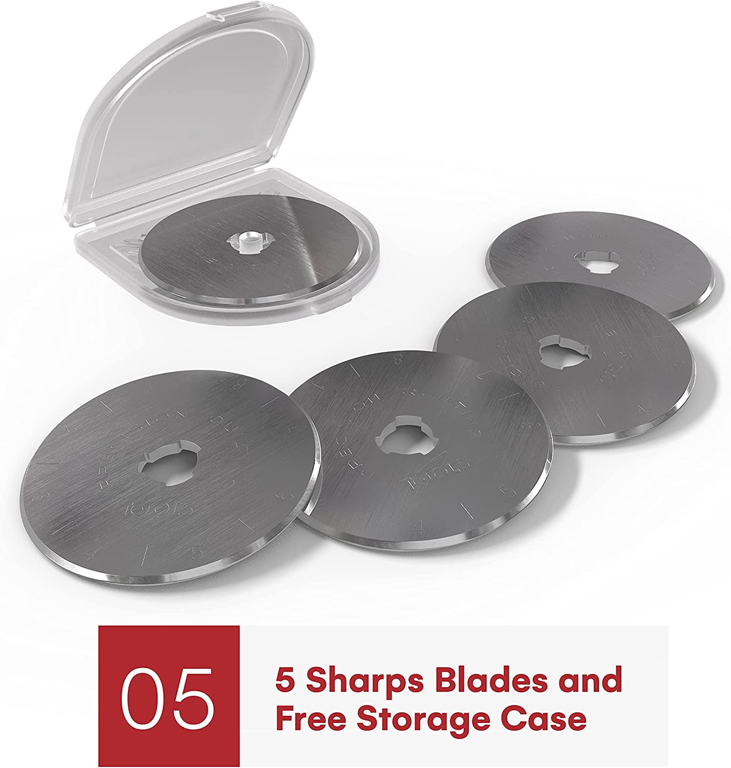 Precision Quilting Tools | 60Mm Rotary Cutter Blades Pack Of 5 Sks-7 Carbide | 5