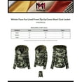 thumbnail image 2 of MixMatchy Women's Winter Faux Fur Lined Front Zip Up Camo Short Coat Jacket, 2 of 4