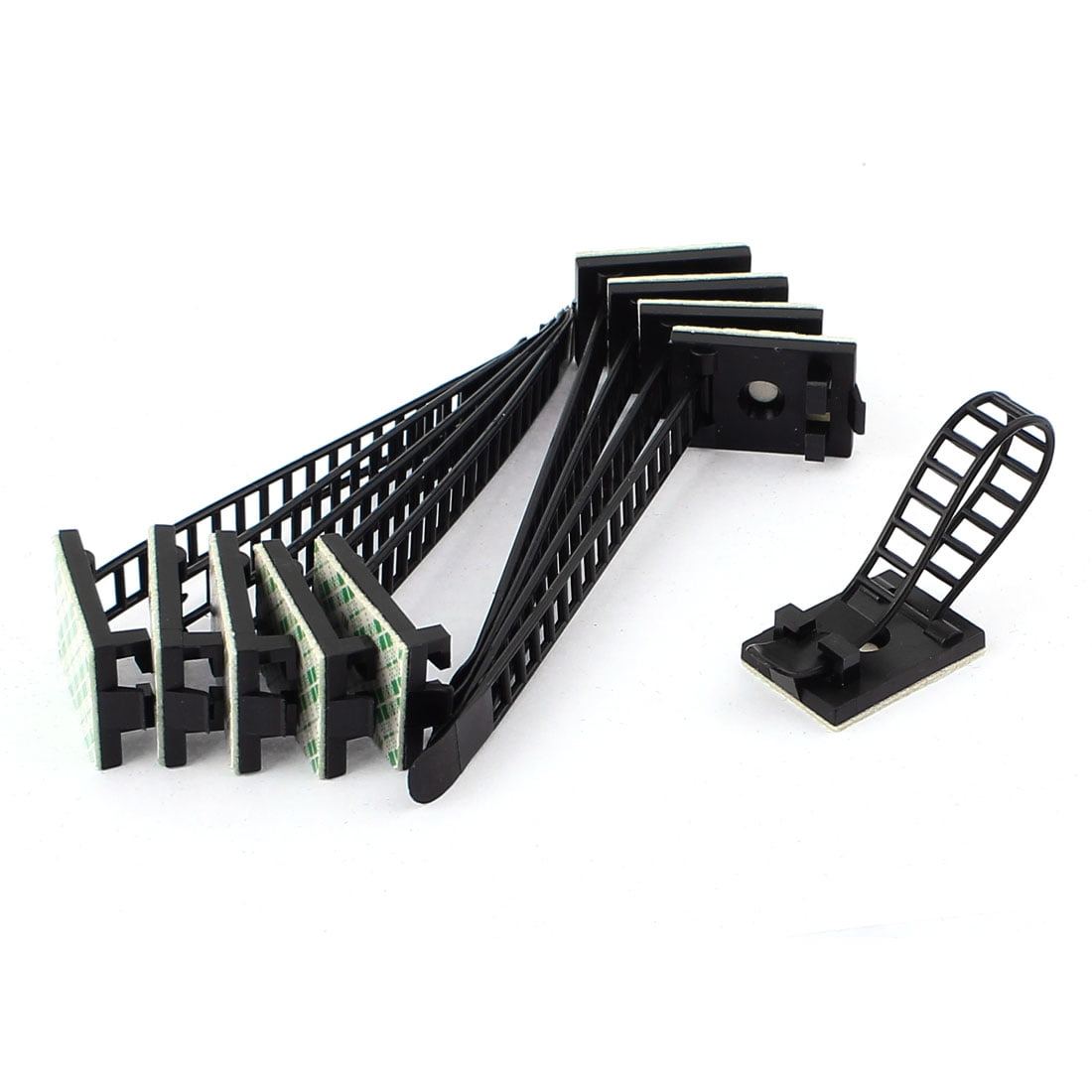 Wire Clip Black Car Tie Rectangle Cable Holder Mount adhesive Clampelf 