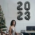 thumbnail image 2 of OULII 1 Set New Year Balloon Aluminium Film Floating Decorations 100X45Cm, 2 of 8