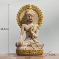 thumbnail image 2 of Escultura de Buda meditando, estatua de resina, 12 cm, New Chi, 2 of 3