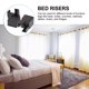 thumbnail image 3 of NUOLUX 2Ud Bloques Ajustables Para Patas De Muebles Camas Y Escritorios Negros, 3 of 8