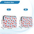 thumbnail image 4 of FORMRS 15"-15.6" Laptop Sleeve Protective Case Soft Carrying Quilted Computer Bag Cover, Playful Strawberries, 4 of 7