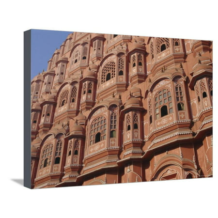Hawa Mahal, Palace of Winds, Facade from Which Ladies in Purdah Looked Outside, Rajasthan, India Stretched Canvas Print Wall Art By Hans Peter (Best Palace In Rajasthan)