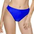 thumbnail image 2 of NIEWTR Women's High Waisted Bikini Bottom Full Coverage Retro Tummy Control Swimusuit Bottom(Blue,L), 2 of 5