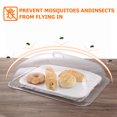 thumbnail image 4 of 2 cubiertas protectoras de plástico transparente para bocadillos, cubiertas antipolvo para pasteles., 4 of 6